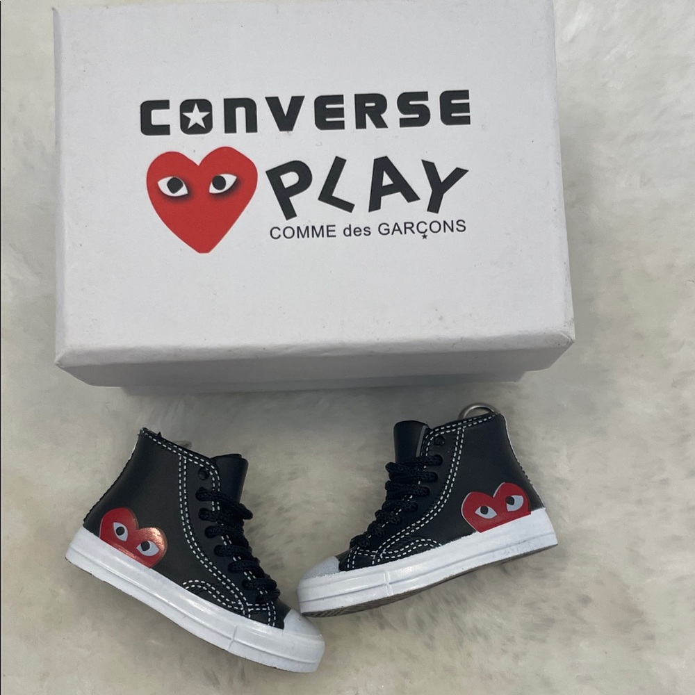 Converse x CDG PLAY Mini Sneaker | Display Gift or Keychain | Unique Collectible